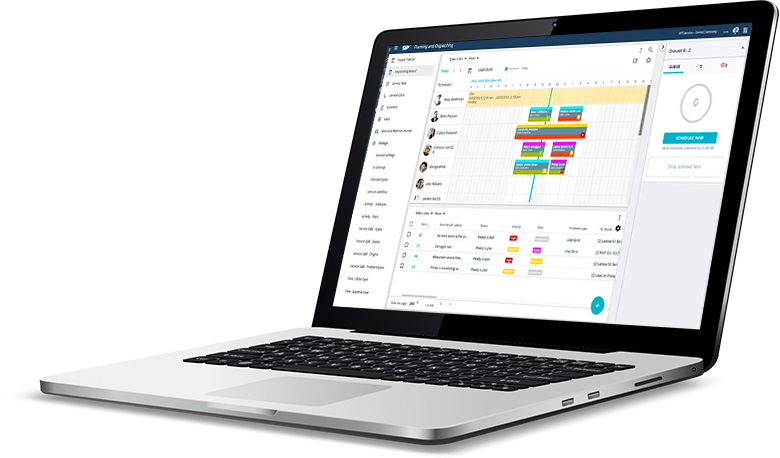 SAP software for field service management (FSM) 